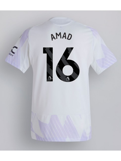 Billige Manchester United Amad Diallo #16 Bortedrakt 2025-26 Kortermet Billige Manchester United Amad Diallo #16 Bortedrakt 2025-26 Kortermet